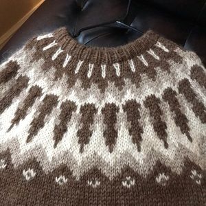 100 percent wool Icelandic sweater